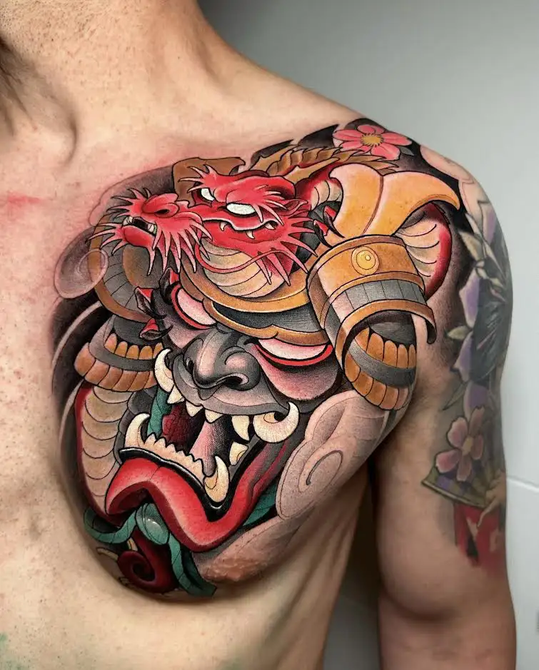 Neotraditional tattoo